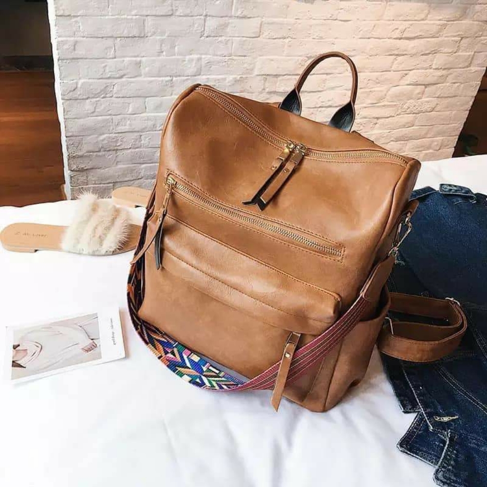 NEW Faux Leather Backpack Purse Guitar Strap